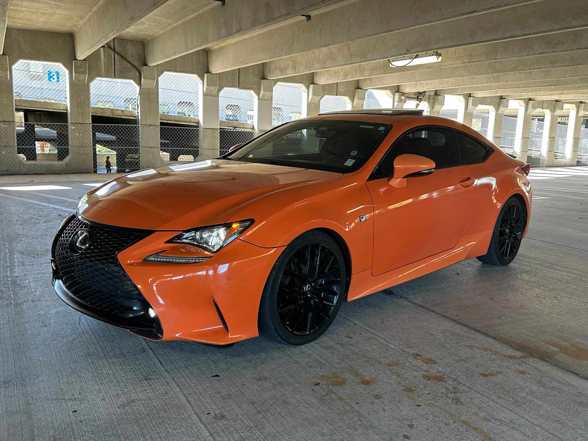 Orange Lexus coupe photographed by Most4Least